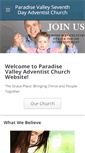 Mobile Screenshot of paradisevalleyadventist.org